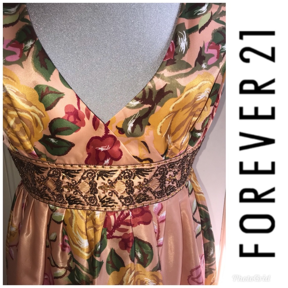 Gorgeous Forever 21 beaded floral dress